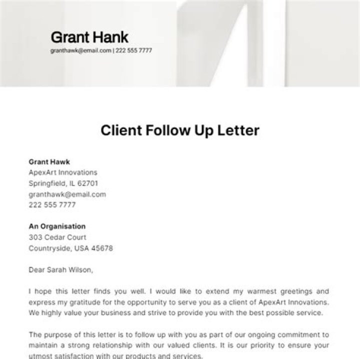 What to say when following up with clients?